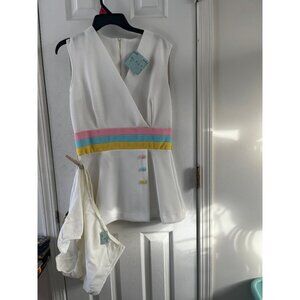 Vtg 1970's Tennis Dress & Panties By Saks Fifth Avenue Active Sportswear Size 14